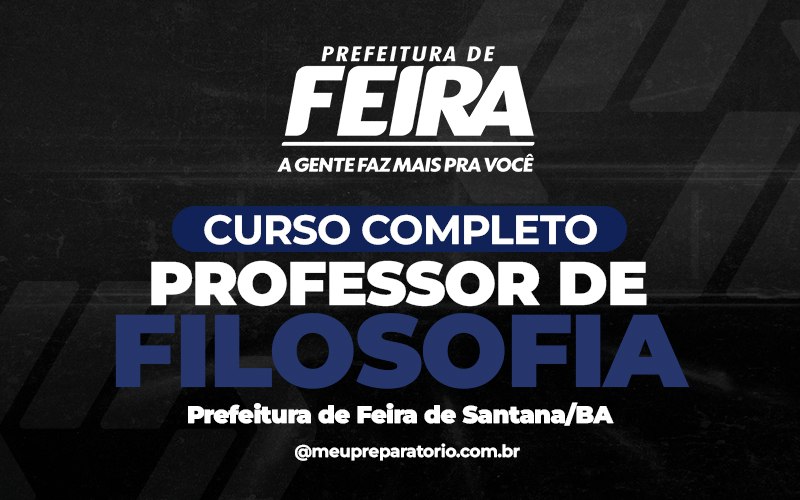 Professor de Filosofia - Feira de Santana (BA)