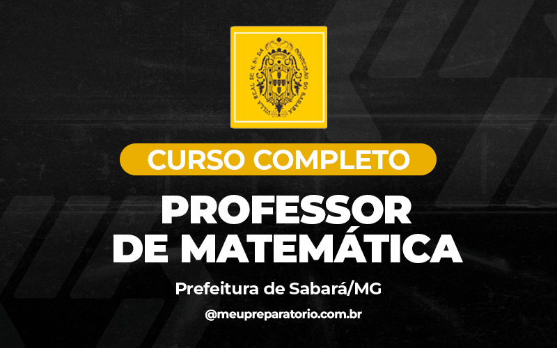 Professor de Matemática - Sabará (MG)
