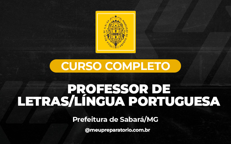 Professor de Letras/Língua Portuguesa - Sabará (MG)