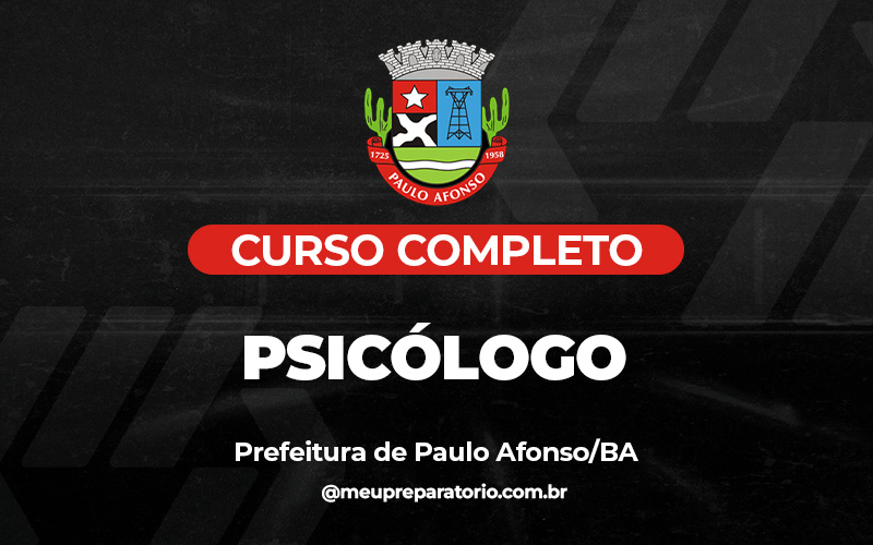Psicólogo - Paulo Afonso BA