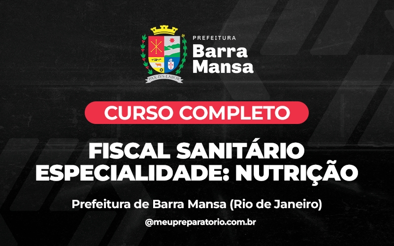 Fiscal Sanitário - Especialidade: Nutrição - Barra Mansa (RJ)