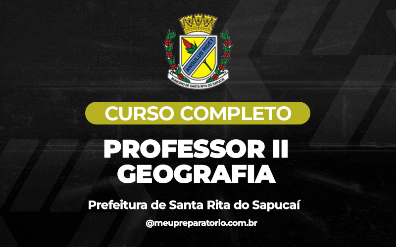 Professor II -  Geografia - Santa Rita do Sapucaí (MG)