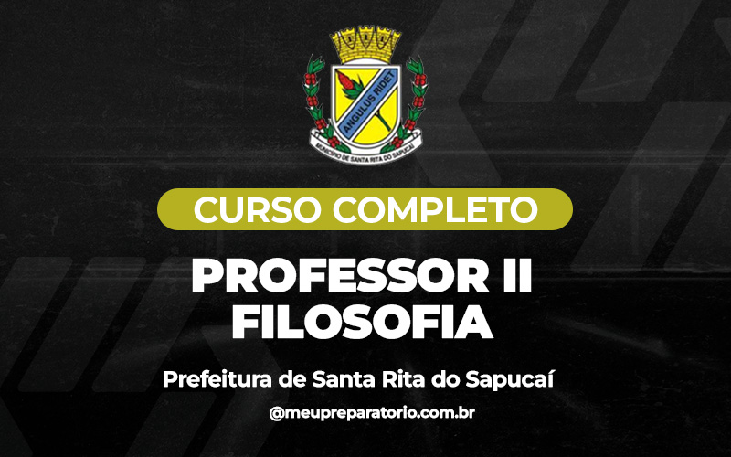 Professor II - Filosofia  - Santa Rita do Sapucaí (MG)