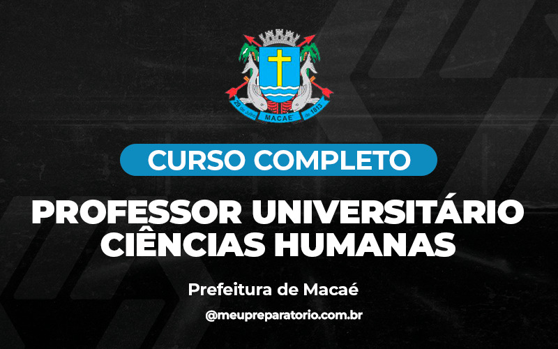 Professor Universitário - Ciências Humanas - Macaé (RJ)