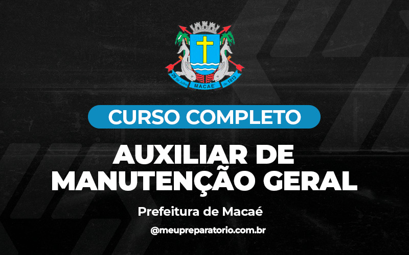 Auxiliar de Manutenção Geral - Macaé (RJ)