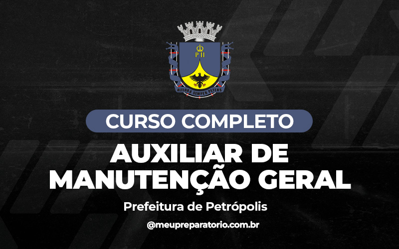 Auxiliar de Manutenção Geral - Petrópolis (RJ)