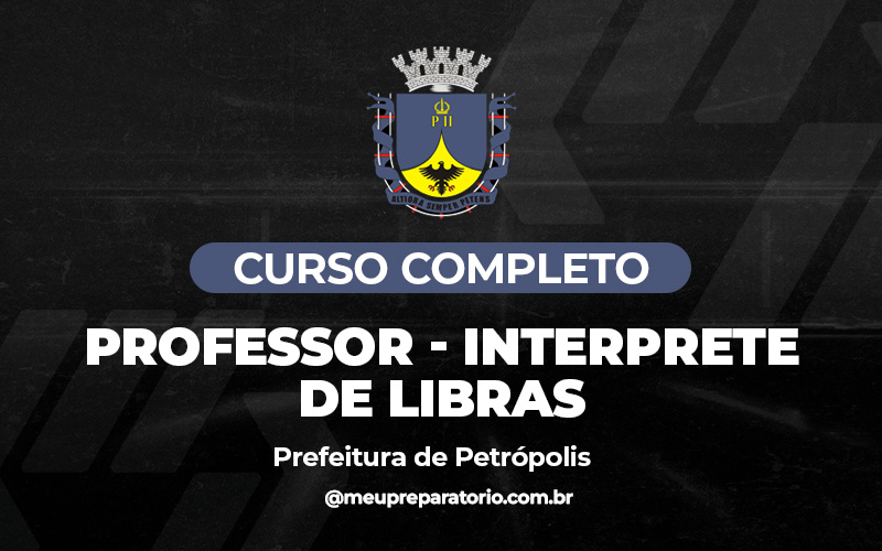 Professor - Interprete de Libras - Petrópolis (RJ)