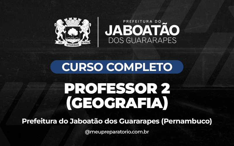 Professor Geografia - Jaboatão dos Guararapes - PE