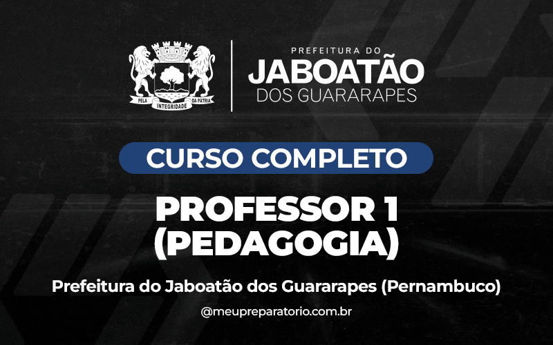 Professor de Pedagogia - Jaboatão dos Guararapes - PE