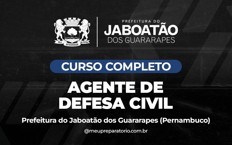 Agente de Defesa civil - Jaboatão dos Guararapes - PE