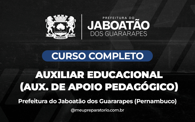Auxiliar de Apoio Pedagógico - Jaboatão dos Guararapes - PE