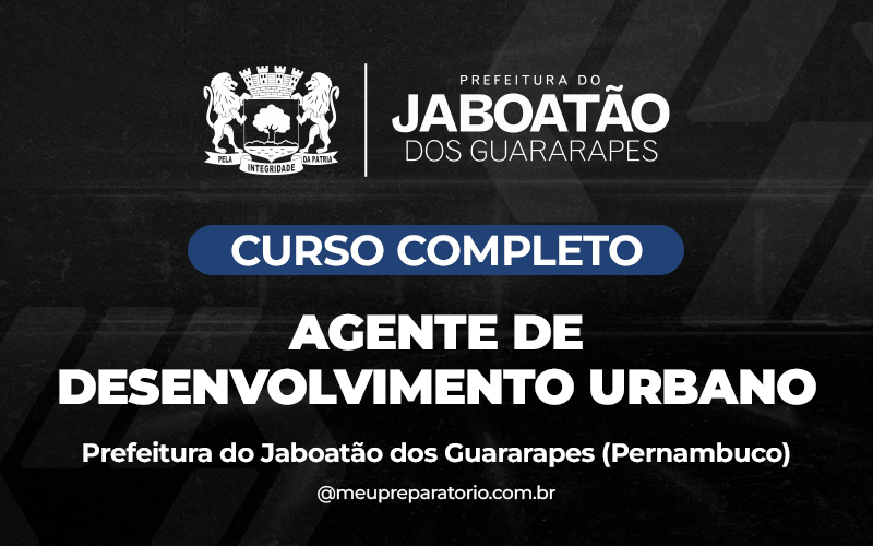Agente de Desenvolvimento Urbano - Jaboatão dos Guararapes - PE