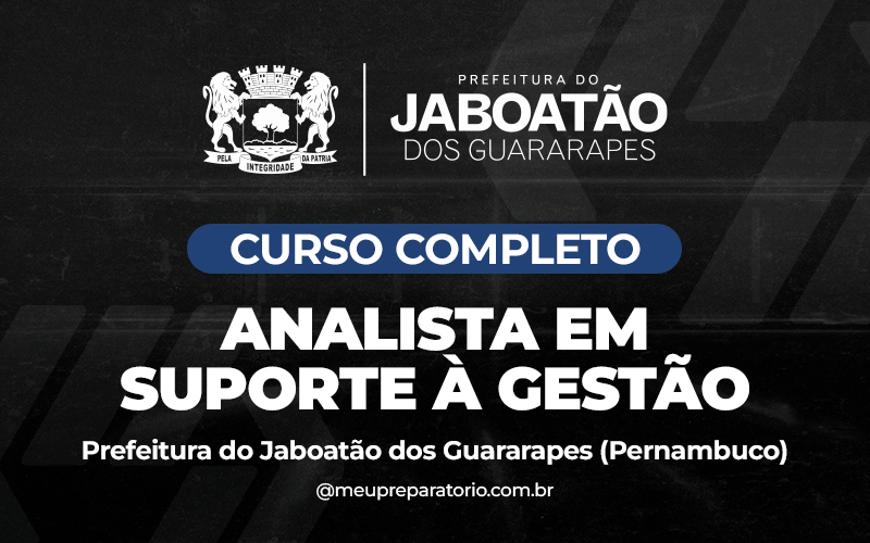 Analista em Suporte à Gestão - Jaboatão dos Guararapes - PE