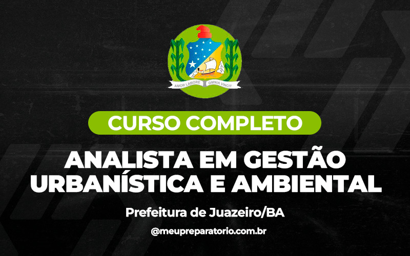  Analista Em Gestão Urbanística E Ambiental  - Juazeiro (BA) 