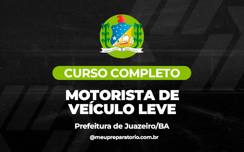  Motorista de Veículo Leve  - Juazeiro (BA) 