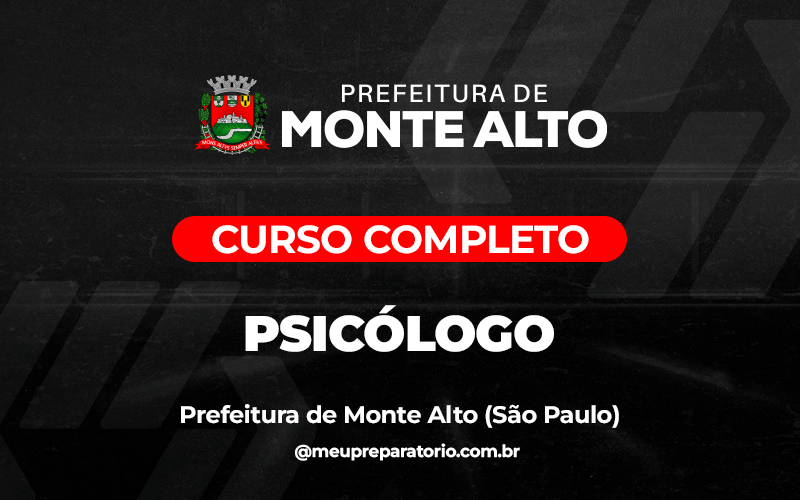 Psicólogo - Monte Alto (SP)