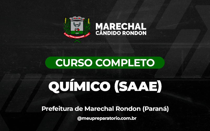 Químico (SAAE) - Marechal Cândido Rondon (PR)