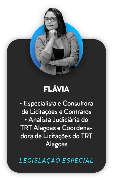 Flávia, prof. de Administrativo para PMPI